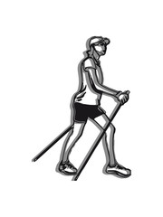 nordic walking shoes go stylized