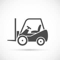 Forklift truck icon