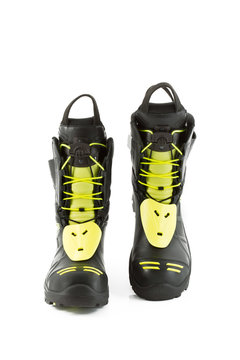 Feuerwehrstiefel, wei&szlig;er Hintergrund