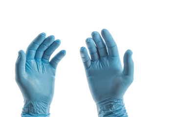 Obraz premium Einmalhandschuhe, Einweghandschuhe, Schutz, Arbeit, sauber, Hygi