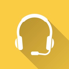 Headphone vector icon.