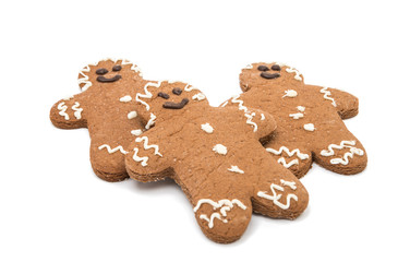 Christmas gingerbread man isolated