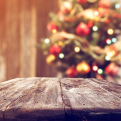 table background and xmas tree 