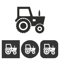 Fototapeta premium Tractor - vector icon.