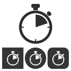Stopwatch - vector icon.