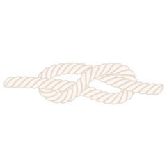Knot. White background. Vector.