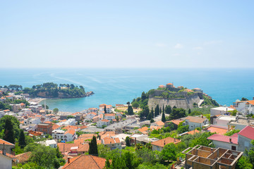 Fototapeta na wymiar Ulcinj and Old town Peninsula, Montenegro