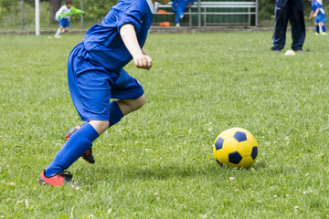 Obraz premium football soccer match for children