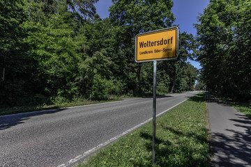 Woltersdorf Ortseingang