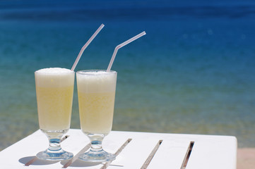 Two glasses of cocktail of 