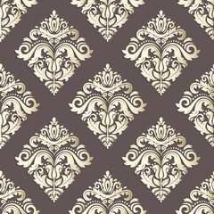 Seamless Oriental Pattern With 3D Elements