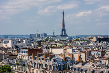 Panorama of Paris on the Sunset. France.