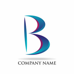 B Logo Blue Color