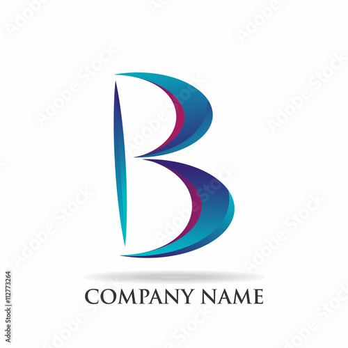 "B Logo Blue Color" Stock image and royalty-free vector files on