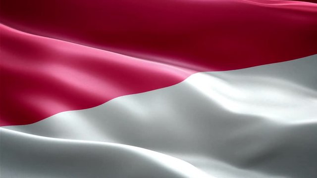 Indonesia national flag. Infinite loop. New effect and different lightining.