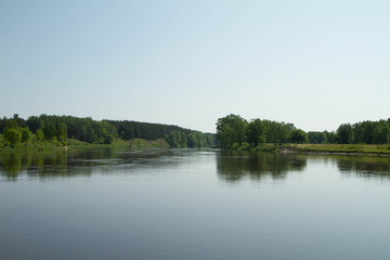 Obraz na płótnie Canvas The Bug River, Poland