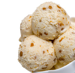Ice cream isolated on white