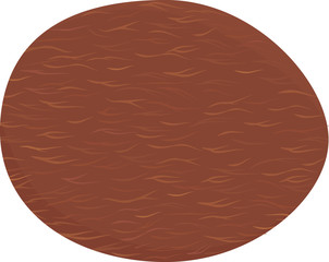 Vector cartoon tropical fruit coconut isolated on white