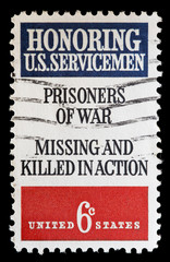 United States used postage stamp commemorating Disabled Servicemen