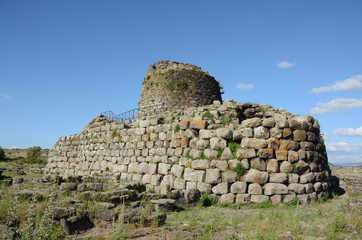 nuraghe tower in sardinia, italy