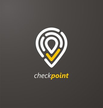 Check Point Creative Symbol Concept