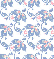 Fototapeta na wymiar Romantic seamless floral pattern. Seamless pattern can be used for wallpaper, pattern fills, web page backgrounds, surface textures. vector background. Eps 8