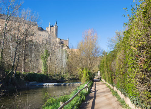 Segovia - Alcazar castle over the Rio Eresma