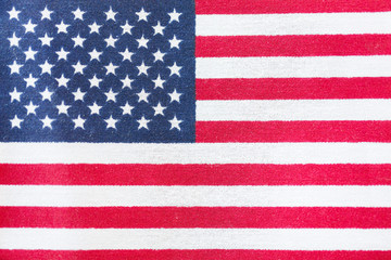 close up of american flag