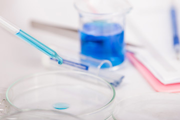 Equipment and experiments about science and chemistry. Being used in chemical experiments or manufacturing biological drugs .