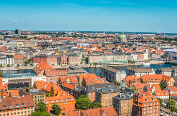 Naklejka na ściany i meble View of Copenhagen Denmark