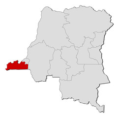 Map - Democratic Republic of the Congo, Bas-Congo