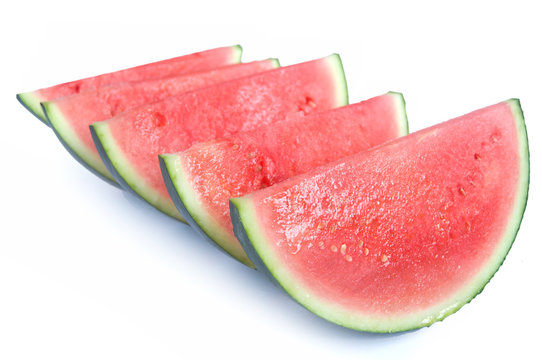 Fresh watermelon sliices