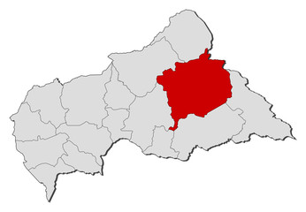 Map - Central African Republic, Haute-Kotto