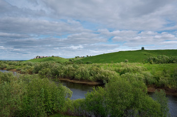 North Russian village.