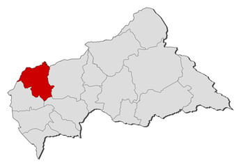 Map - Central African Republic, Ouham-Pendé