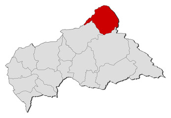 Map - Central African Republic, Vakaga