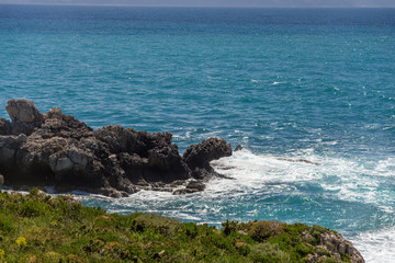 Fototapeta na wymiar Cape Milazzo, nature reserve Piscina di Venere, Sicily, Italy, T