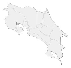 Fototapeta premium Map - Costa Rica