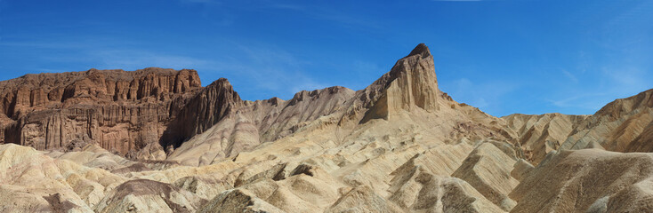 Fototapeta na wymiar Panorama Backside of Zabriski Point Death Valley National Park