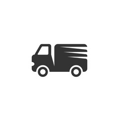 Truck Icon. Vector logo on white background