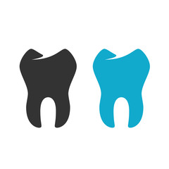 Tooth Icon. Vector logo on white background