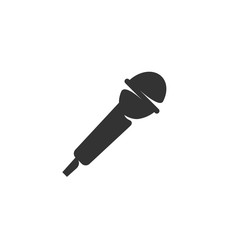 Microphone Icon. Vector logo on white background