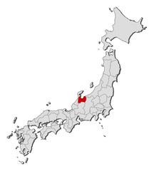 Map - Japan, Toyama