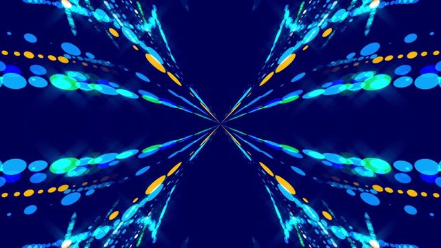 blue abstract background and particle, loop