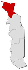 Map - Togo, Savanes