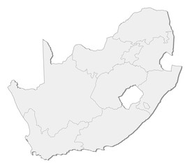Obraz premium Map - South Africa