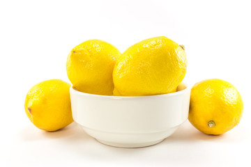 Isolated Yellow Lemon