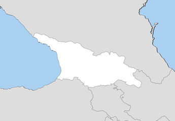 Fototapeta premium Map - Georgia