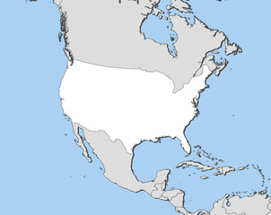 Obraz premium Map - United States