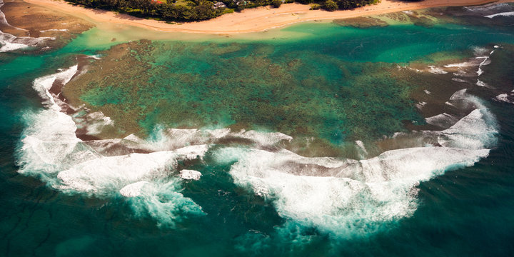 Aerial Reef in Kauai